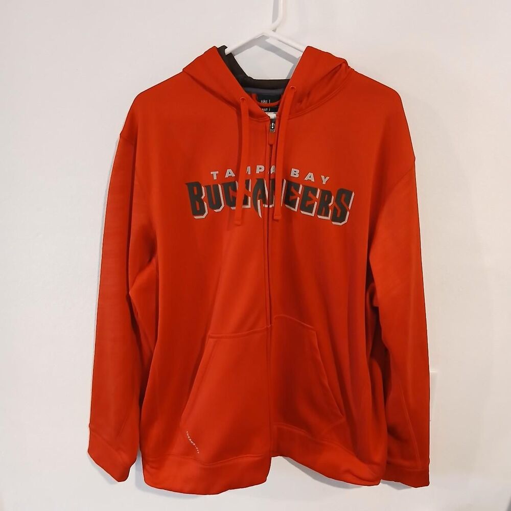 Nike Tampa Bay Buccaneers Red Full Zip Hoodie Size XL NFL Football